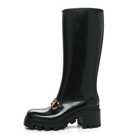 gucci rubber horsebit|gucci horsebit boots.